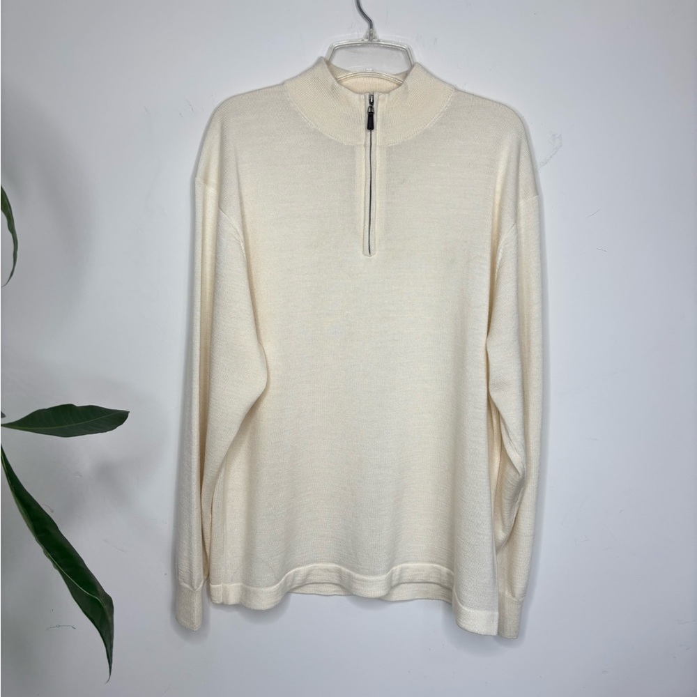 BN6 Linea Uomo Merino Wool Italian Sweater Lightweight Preppy Fall Winter‎ XXL